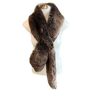 Restoration Hardware Mink Luxe Vegan Faux Fur Scarf‎